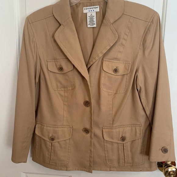 Covington Women's Beige Blazer - Picture 1 of 6
